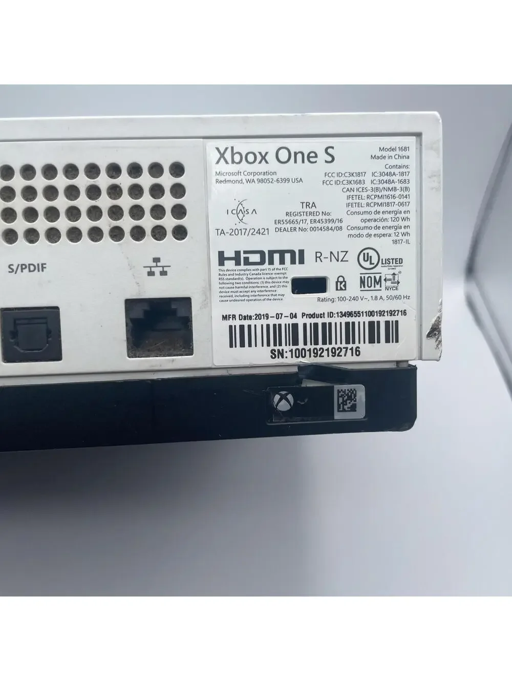 READ DESCRIPTION Microsoft Xbox One S White 500gb
